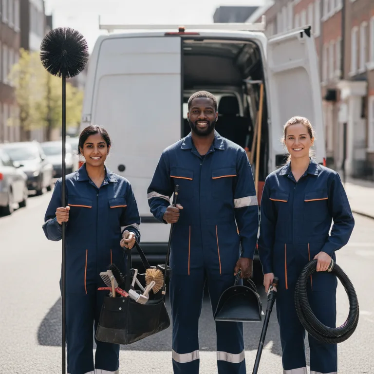 Schoorsteenveger team in Saint-Gilles